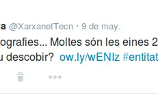 També es pot fixar tuits