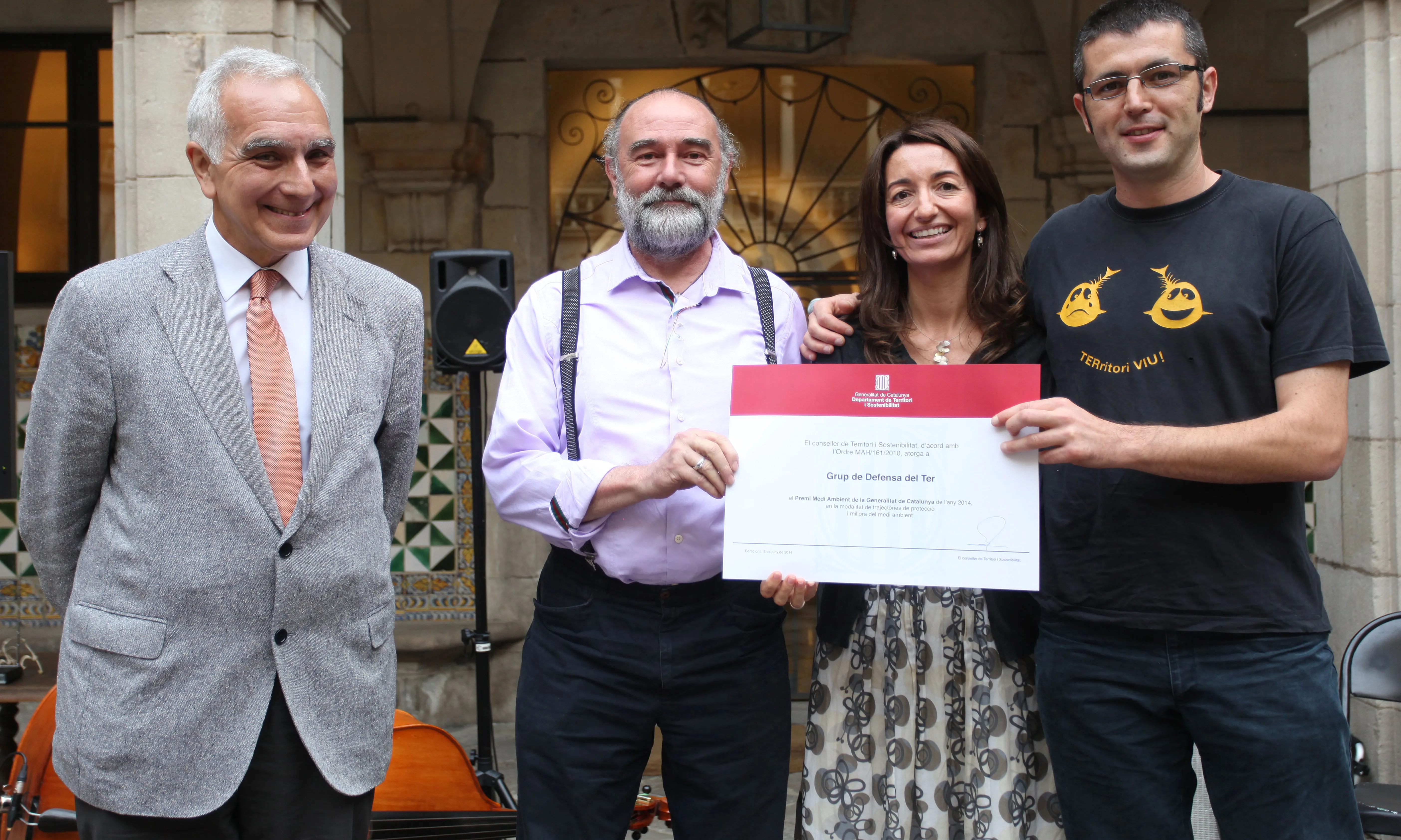Acte de lliurament del Premi Medi Ambient 2014
