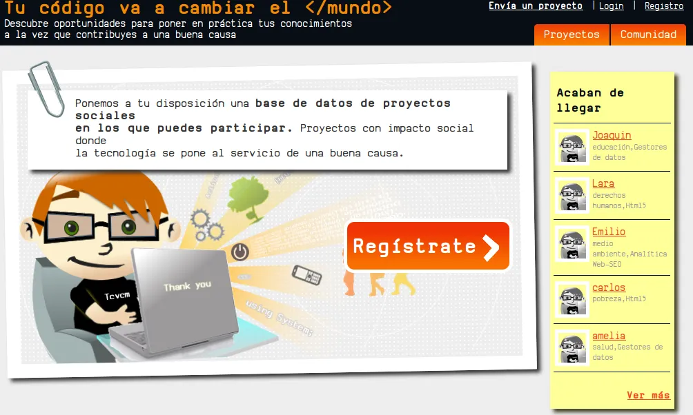 Voluntariat tècnic: Tu código va a cambiar el </mundo>