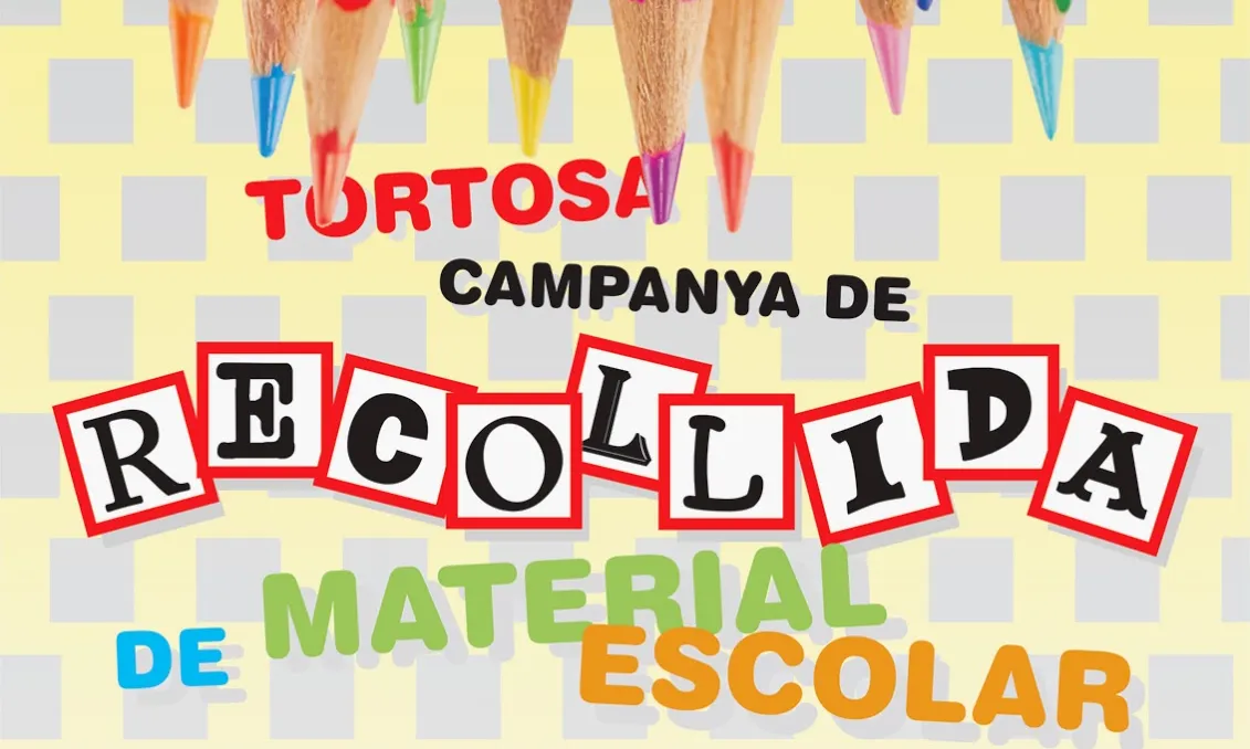 Campanya de recollida de material escolar a Tortosa