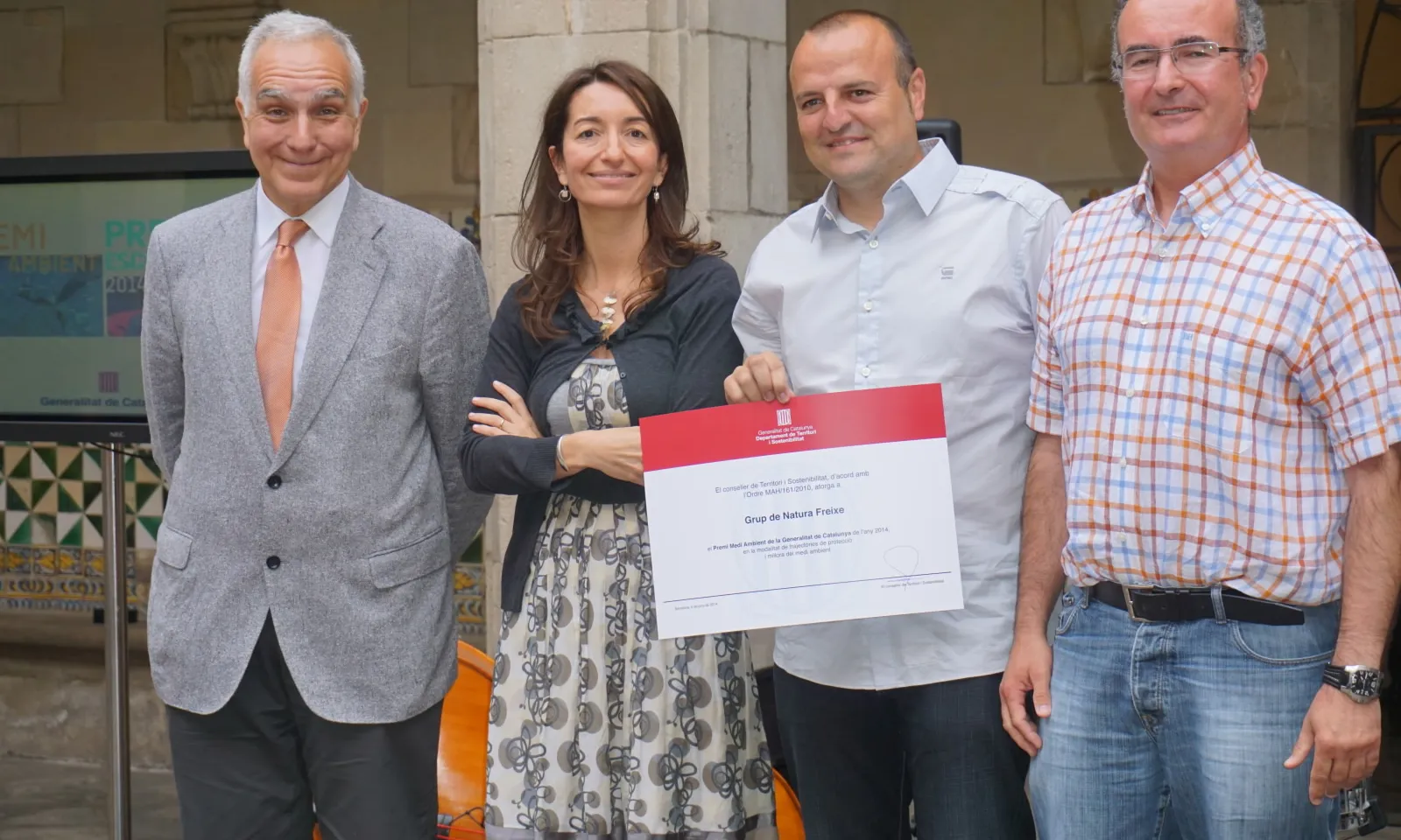Lliurament del Premi Medi Ambient 2014