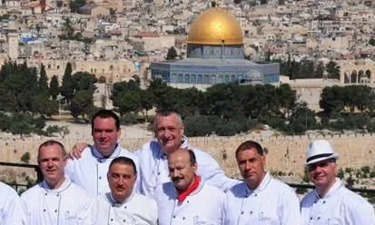 Alguns dels xefs fundadors a Jerusalem. Font: Chefs for Peace.