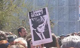 Protesta pels desapareguts a Chile. Font: wikimedia commons.
