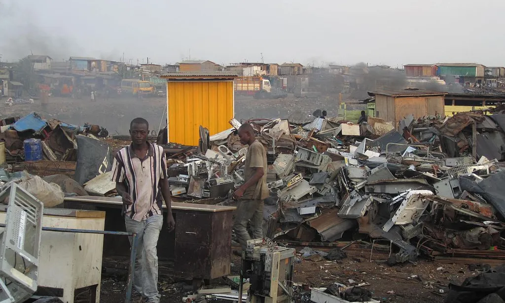 L'abocador de Agbogbloshie, a Ghana. Foto Marlene Napoli. 