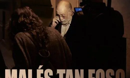 Cartell de "Mai és tan fosc", el documental sobre Arcadi Oliveres.