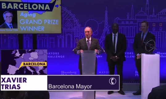 Barcelona ha estat la guanyadora, d’entre les 155 propostes presentades al 2013-2014 Mayors Challenge