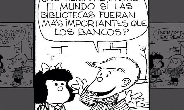 Tira còmica de Mafalda. Font: Instagram Mafalda Digital