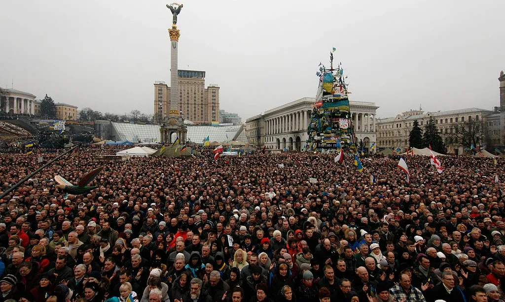 Protestes a Kíev el març passat. Font: wikimedia commons.