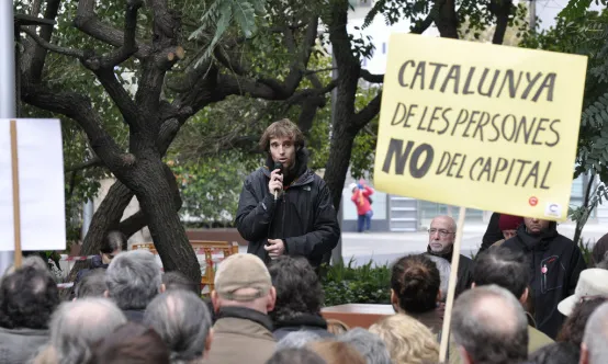 Xerrada de Moisès Subirana a l'acte "Encerclem la Torre Agbar"