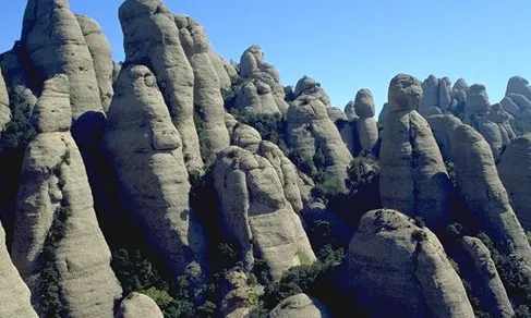 La muntanya de Montserrat.