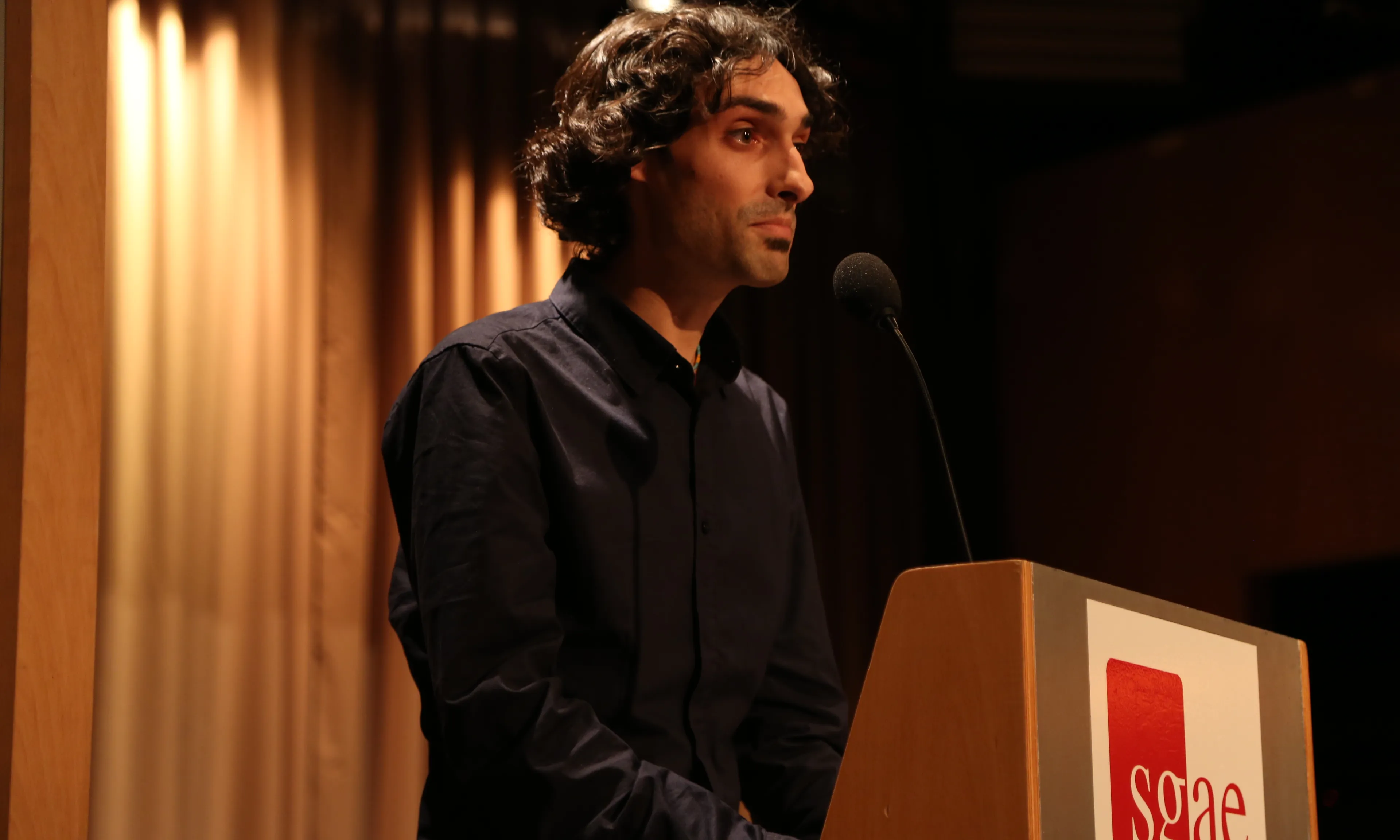 Esteve Torrent, director del grup de teatre del Centre Moral d'Arents de Munt