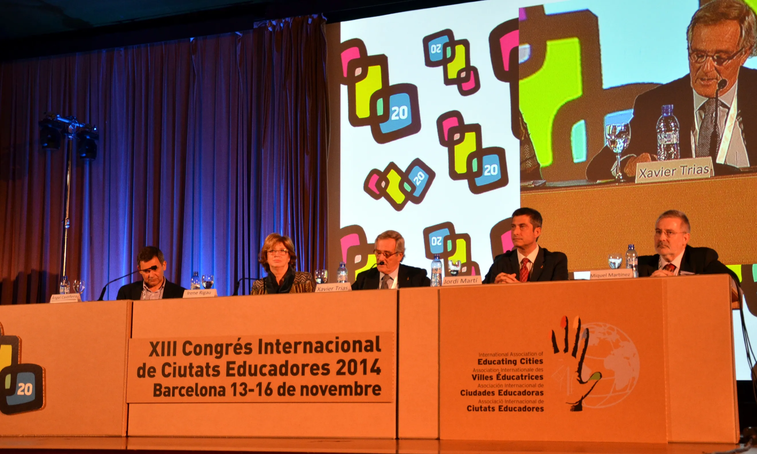 Àngel Castiñeira, Irene Rigau, Xavier Trias, Jordi Martí i Miquel Martínez