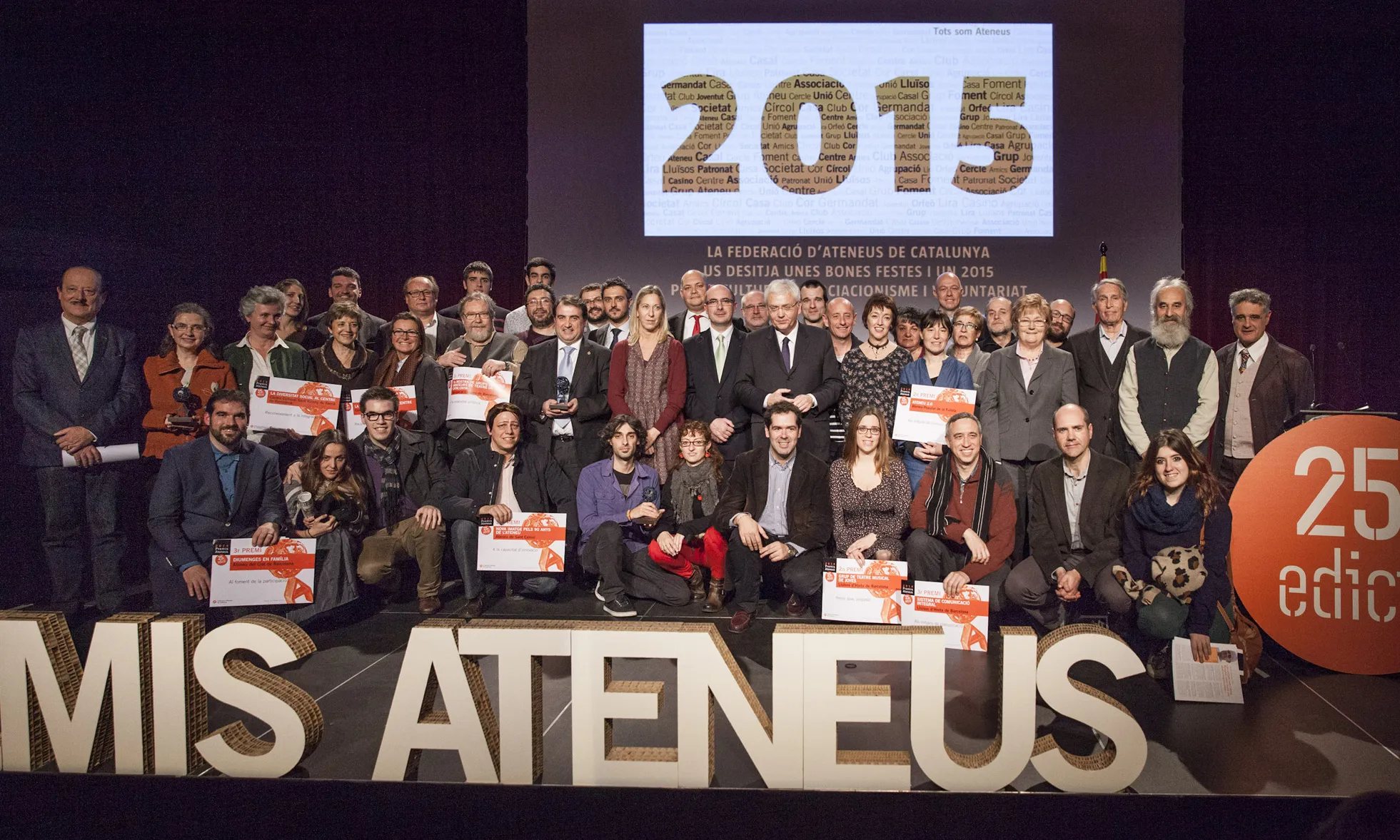 Imatge dels guardonats 2014