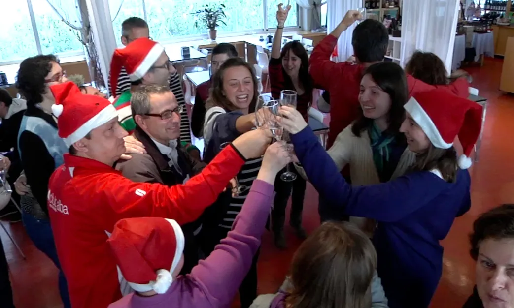 Imatge de la paròdia de l'anunci de la Loteria de Nadal