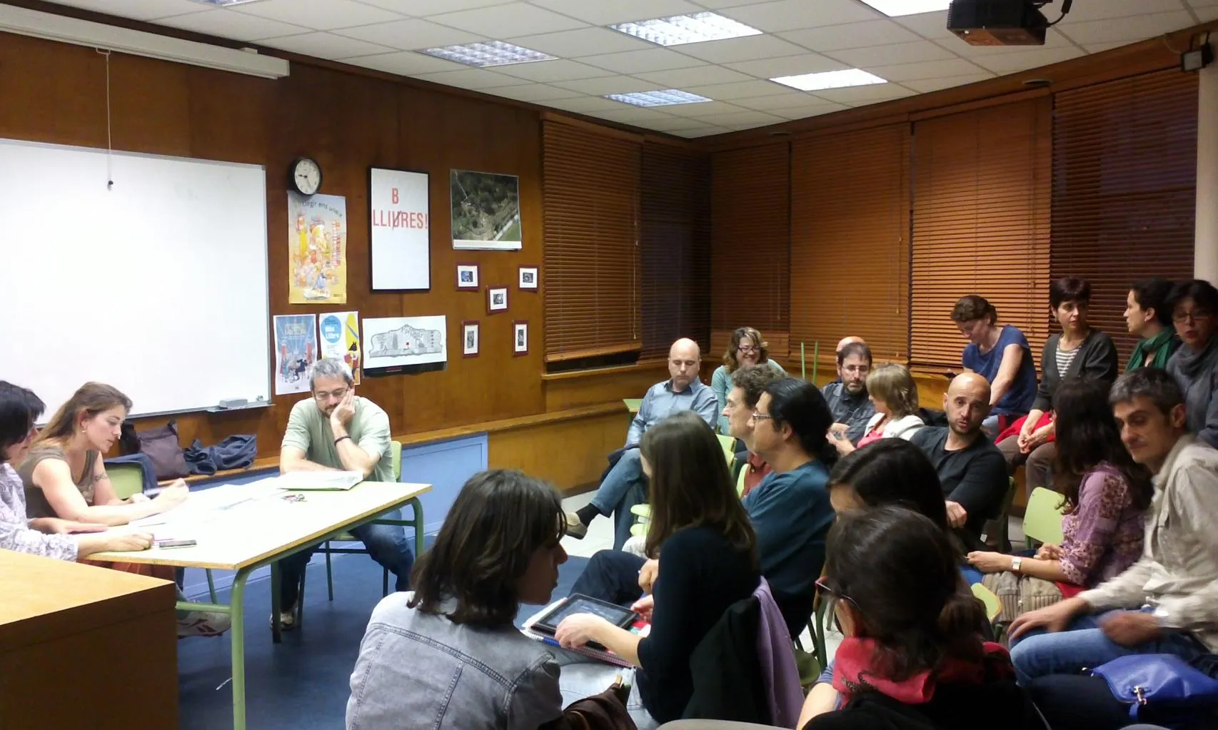 Assemblea de l'AMPA de l'Escola El Sagrer. Font: Plana web de l'AMPA
