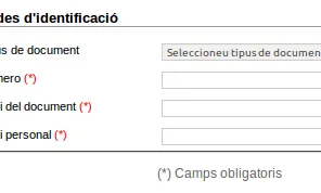 Per descarregar el certifcat heu d'introduïr els codis de seguretat que us han facilitat