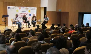 Foto de l'acte de presentació del dossier. Font: FEPA