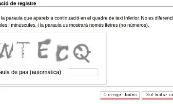 Per acabar el formulari només heu de validar-lo