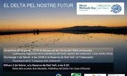 Cartell celebració dia mundial zones humides al Delta de l'Ebre (imatge; ebre.net)