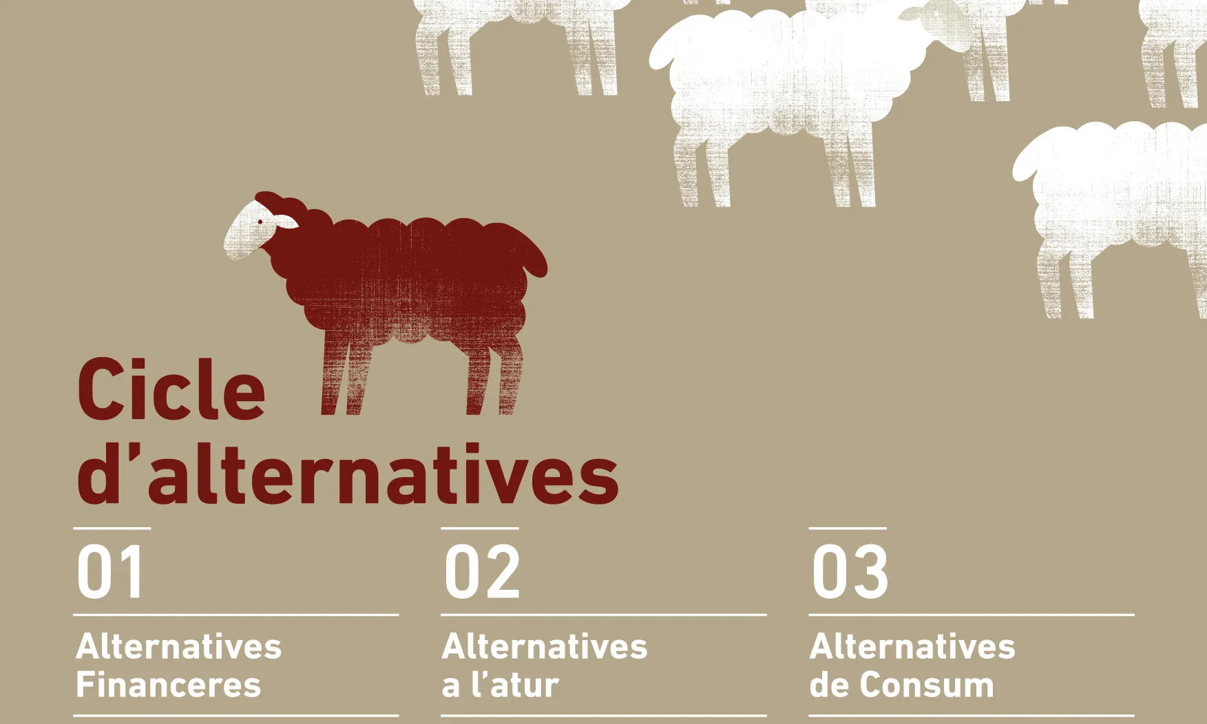 Cartell del cicle d'alternatives financeres, laborals i de consum per a joves i entitats juvenils