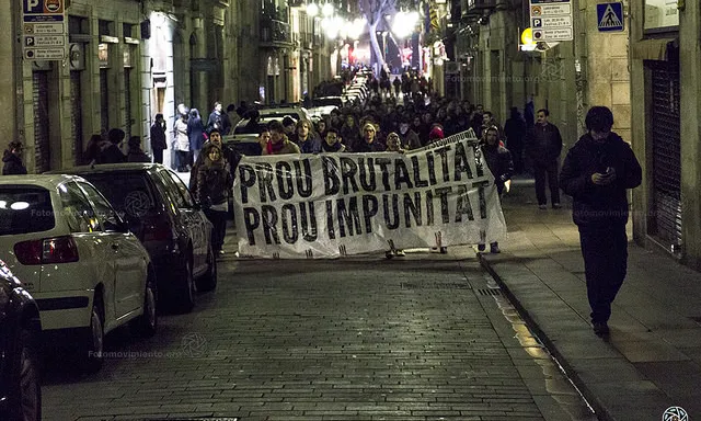 Mobilització en contra del cas de "Ciutat Morta" (Font: Fotomovimiento)