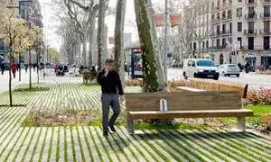 Paviment permeable a Barcelona
