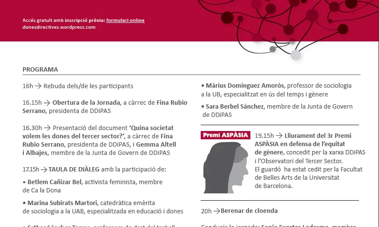 Programa de la III Jornada DDiPAS.                     Font: DDiPAS ECAS