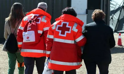 Ajuda psicosocial Font: fb cruzroja.es