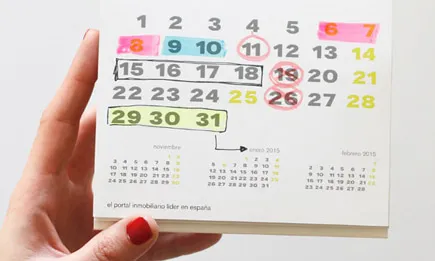 Imatge calendari. Font: web economis.es