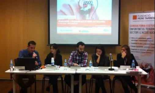 Taula Rodona de la Jornada sobre l'Avaluació de l'Impacte celebrada al Palau Macaya - Font: Fundació Pere Tarrés