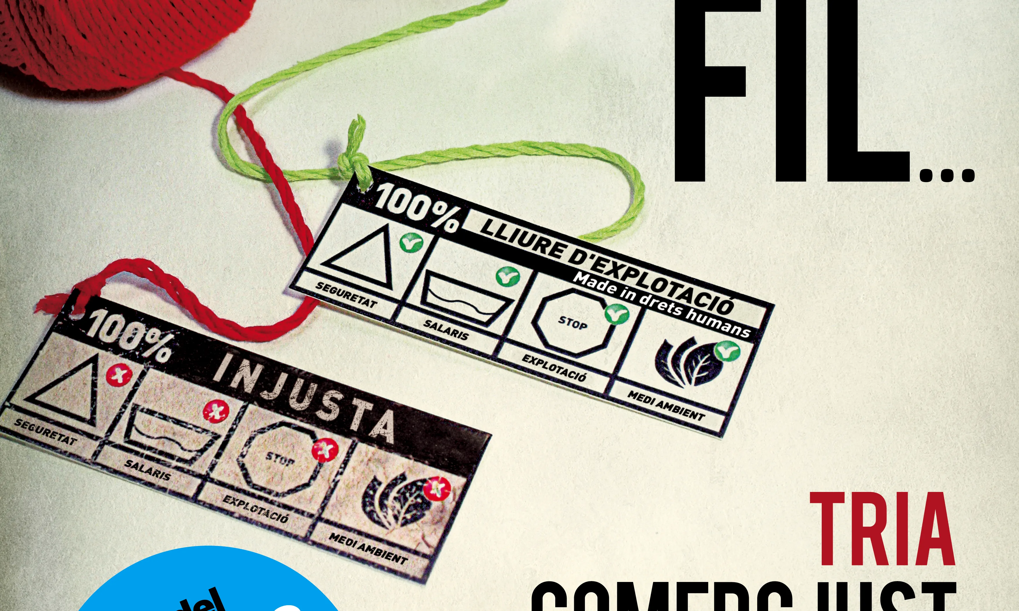 Cartell de la XVI Festa del Comerç Just i la Banca Ètica
