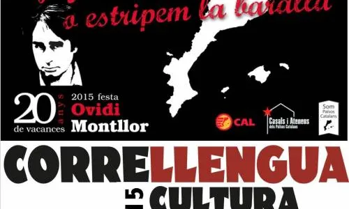 El poeta, músic i actor Ovidi Montllor estarà al centre de les activitats que el moviment del Correllengua 2015