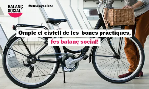 Una de les imatges de la campanya de comunicació del Balanç Social