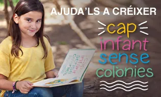 Banner de la campanya #Ajudalsacréixer de la Fundació Pere Tarrés