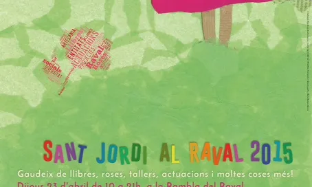 Cartell del Sant Jordi al Raval 2015