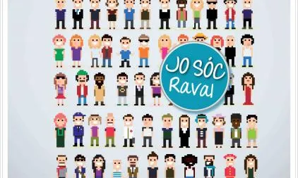 Cartell de l'acció ciutadana "Teixint Identitats al Raval"