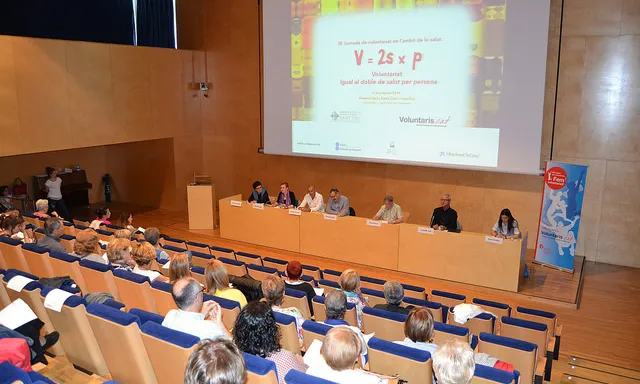 Jornada de Voluntariat en l'àmbit de la salut 2014 (Font: Voluntaris.cat)
