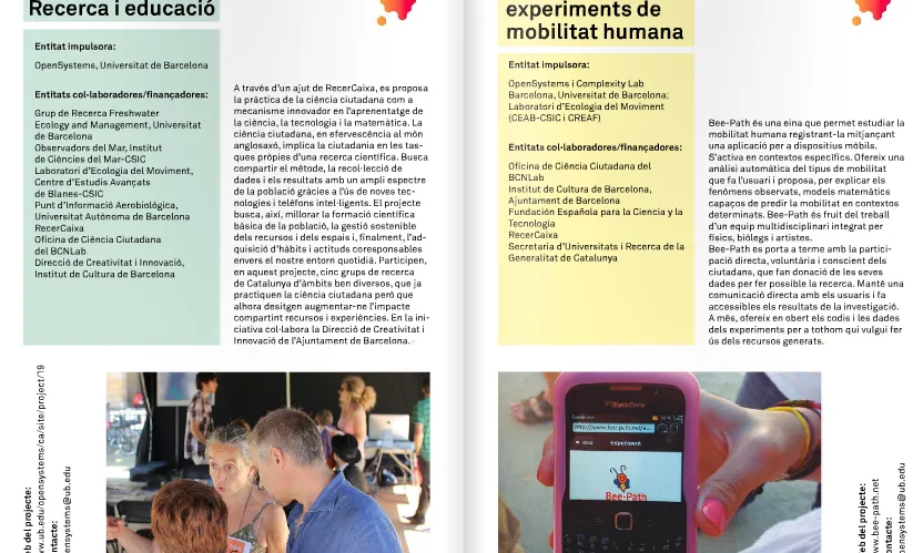 Catàleg "Ciència ciutadana, 20 propostes per fer ciutat"