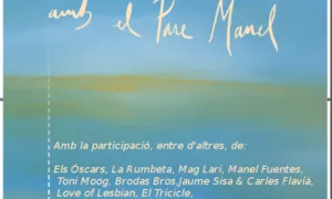 Cartell de la 19a edició de “Guanya’t el Cel amb el Pare Manel” (Font: Fundació Pare Manel)