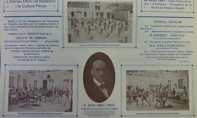 Reportatge sobre l'ateneu Obrer a "El Eco de Badalona" (1921)