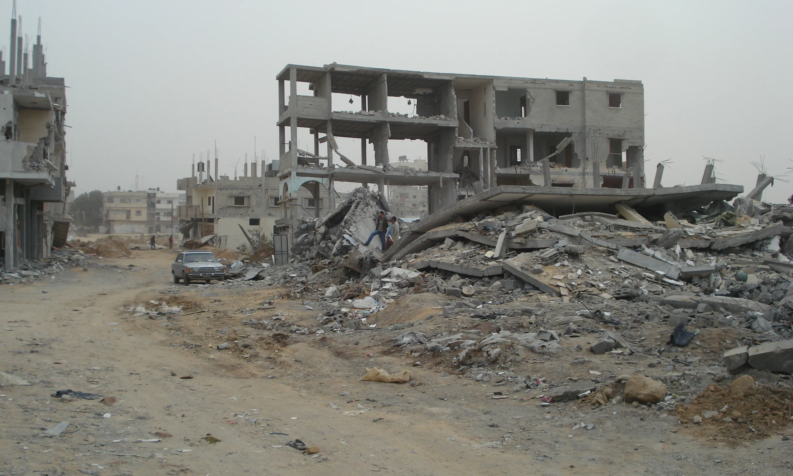 ciutat de Gaza després del conflicte bèl·lic. Font: wikimedia.org