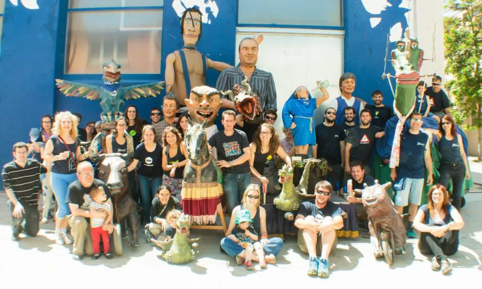 Una part dels membres de la Colla dels Blaus (Font: Blaus)