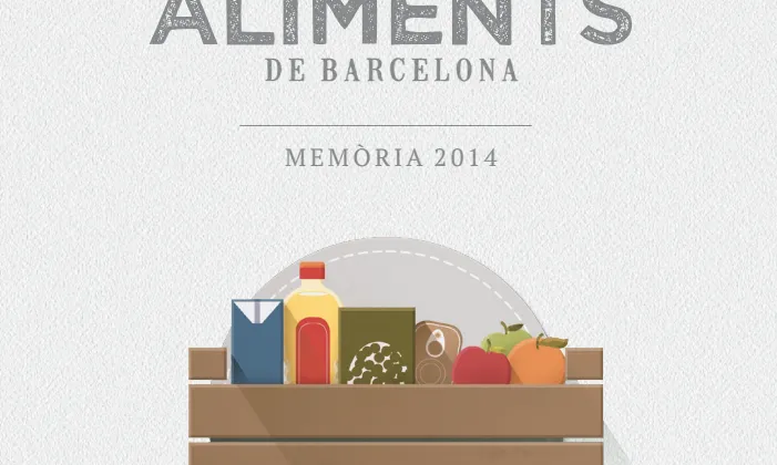 Portada memòria 2014 Banc dels Aliments. Font: Memòria Banc dels Aliments