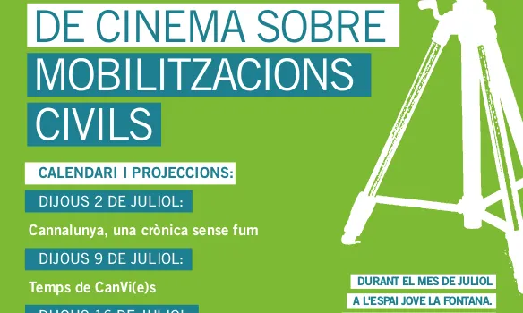 Cicle de Cinema a la Fresca sobre Mobilitzacions Civils