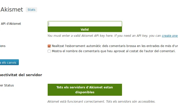 Akismet pot arribar a esborrar automàticament l'SPAM del vostre blog
