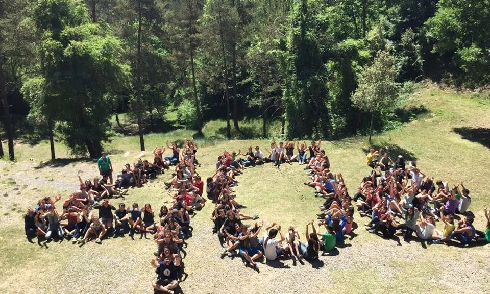 Els raiers i raieres de la TREC formen el número 40. Foto: Escoltes Catalans.