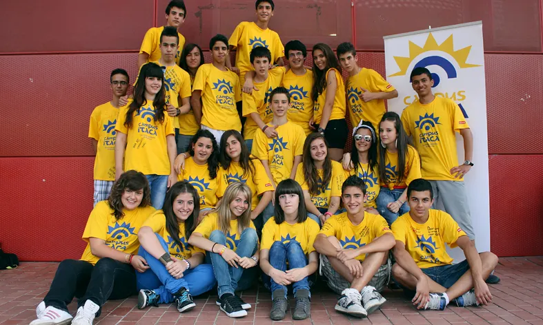 Joves participants a l'edició del 2013 del Campus ítaca (Font: Campus Ítaca)