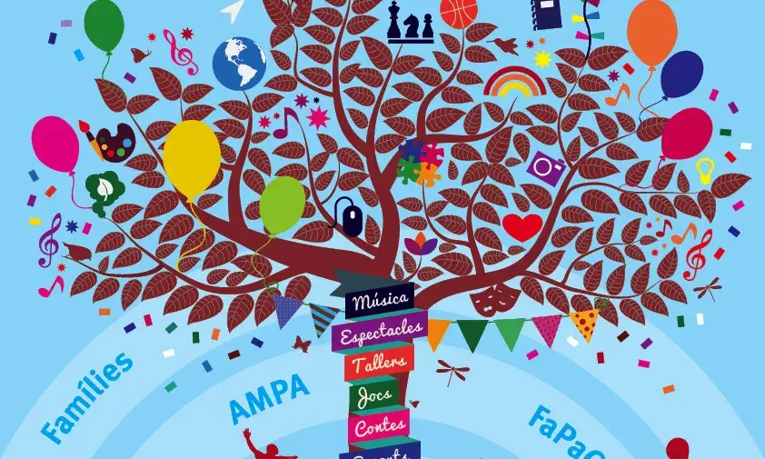 Cartell de la festa pel compromís amb l'educació de la FaPaC
