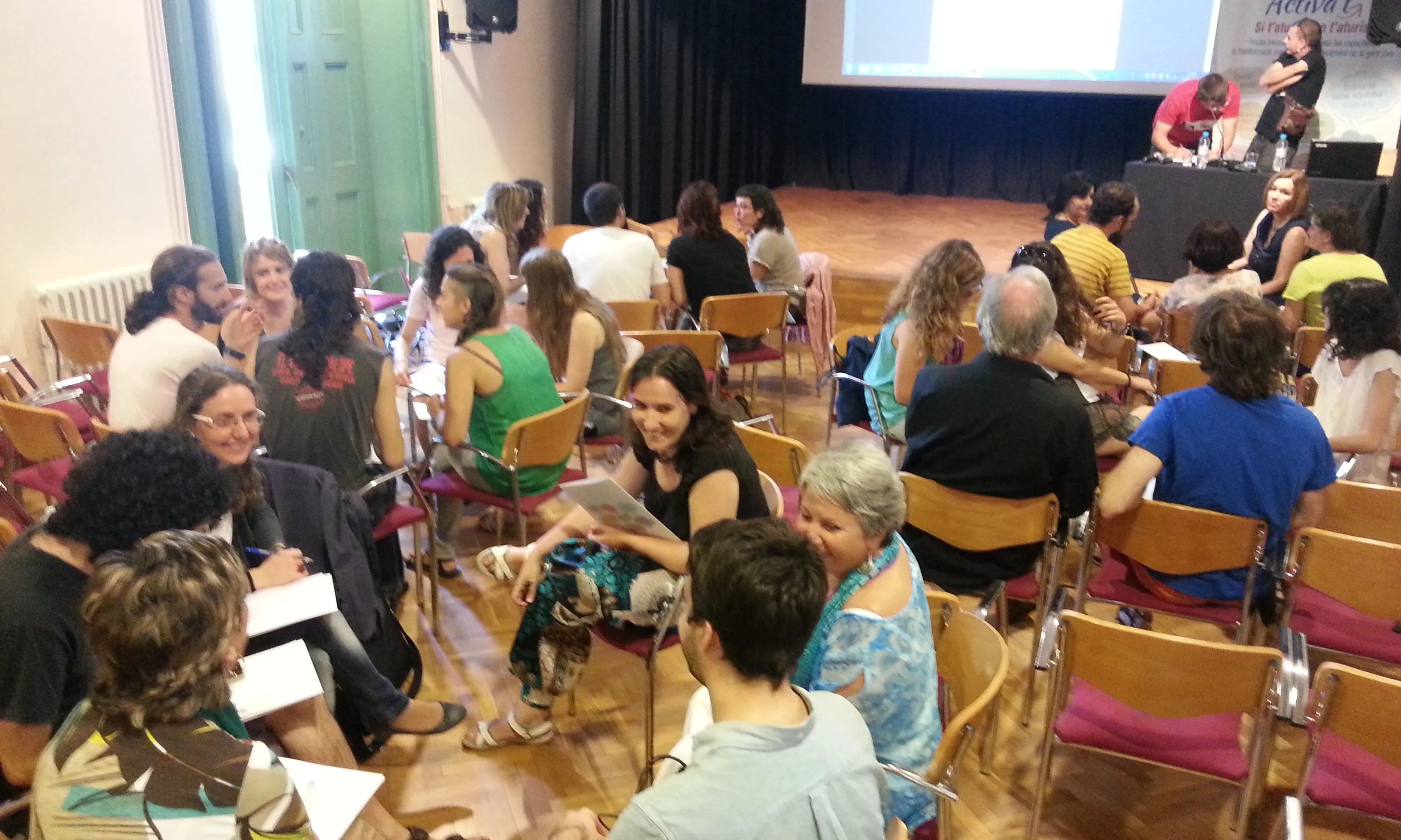 Imatge de la presentació d'un dels projectes. 