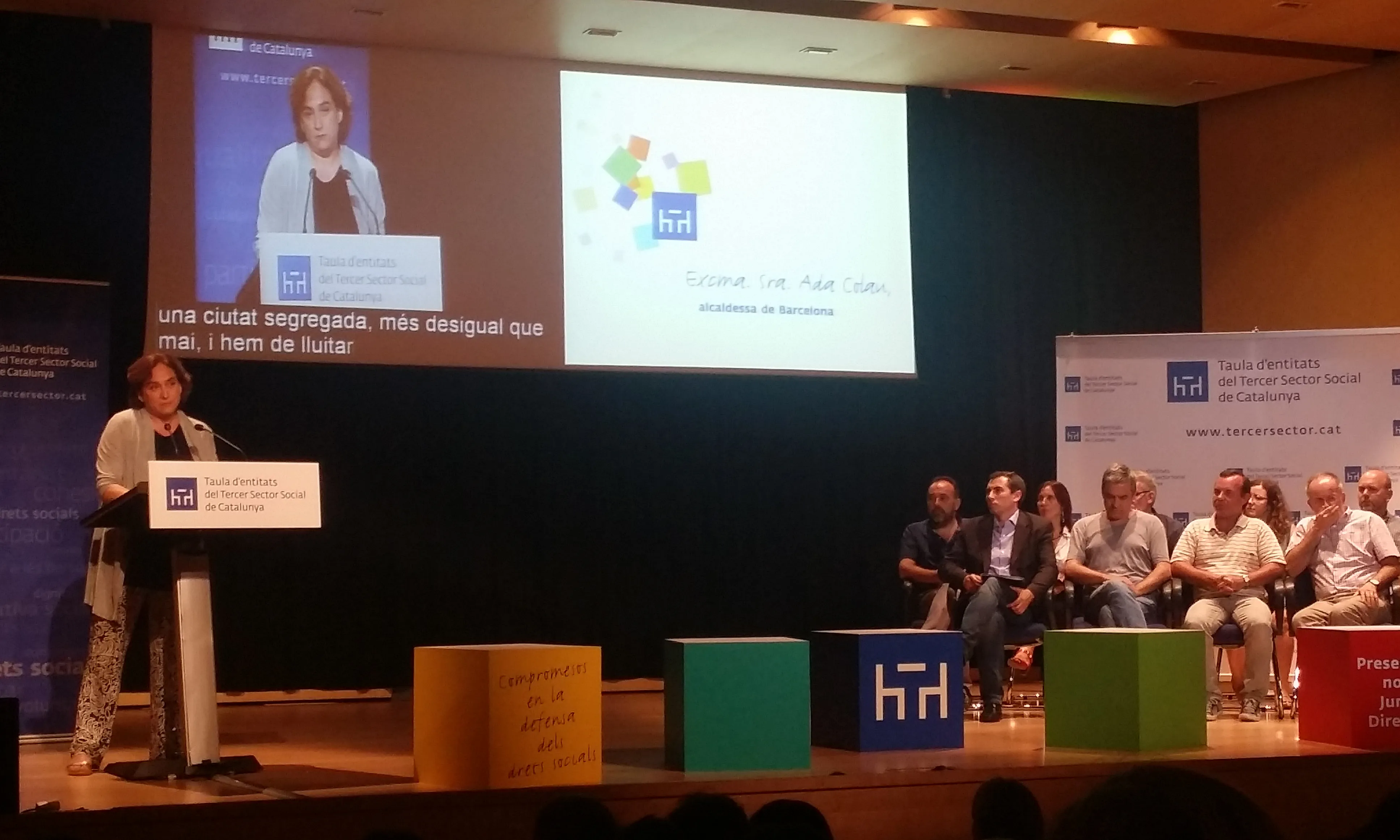 Intervenció d'Ada Colau. Font: Suport Associatiu